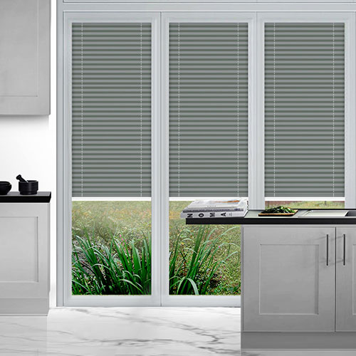 Duopleat Grey PerfectFit Lifestyle Conservatory Blinds