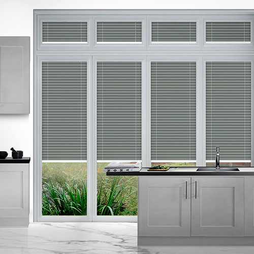 Duopleat Grey PerfectFit Lifestyle Conservatory Blinds