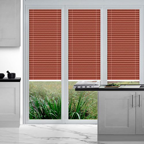 Duopleat Red PerfectFit Lifestyle Conservatory Blinds