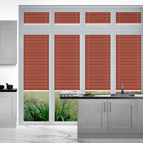 Duopleat Red PerfectFit Lifestyle Conservatory Blinds