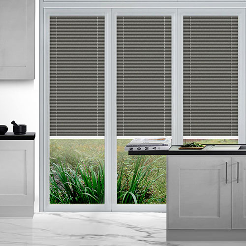 Duopleat Slate Grey PerfectFit Lifestyle Conservatory Blinds