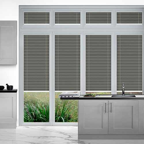Duopleat Slate Grey PerfectFit Lifestyle Conservatory Blinds