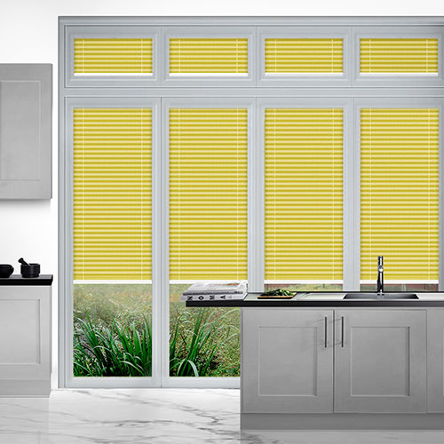 Duopleat Yellow PerfectFit Lifestyle Conservatory Blinds