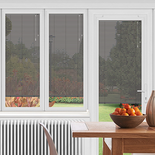 25mm PerfectFit Brushed Nickel Lifestyle Conservatory Blinds
