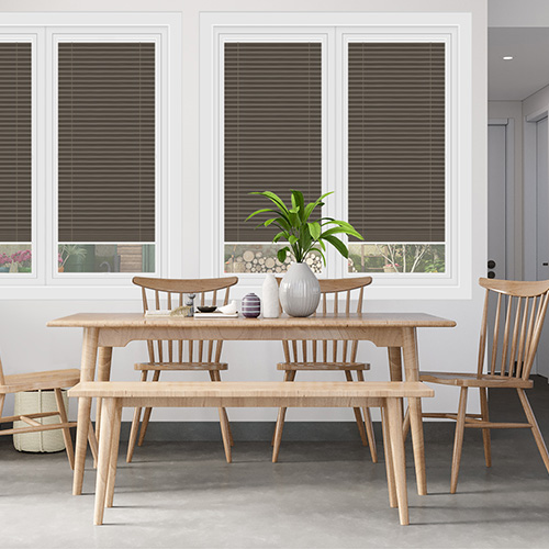Kana Chocolate Dimout PerfectFit Lifestyle Conservatory Blinds