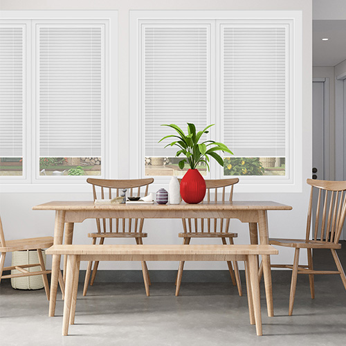 Kana Perla White Dimout PerfectFit Lifestyle Conservatory Blinds
