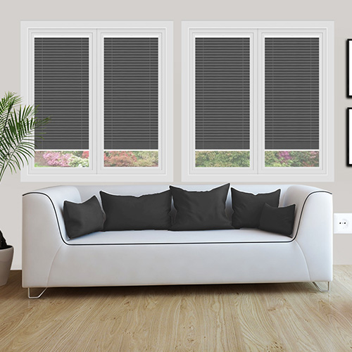 Scandi Charcoal Dimout PerfectFit Lifestyle Conservatory Blinds