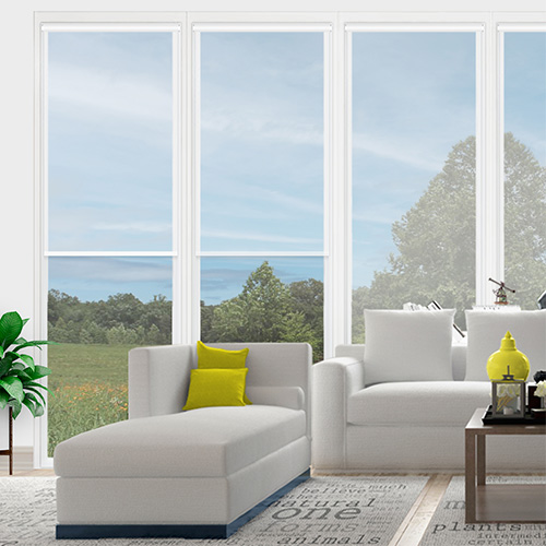 Sheer Cadence White Roller Shade Lifestyle Conservatory Blinds