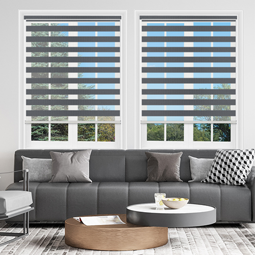 Dayspring Steel Grey Dual Shade Lifestyle Day & Night Blinds