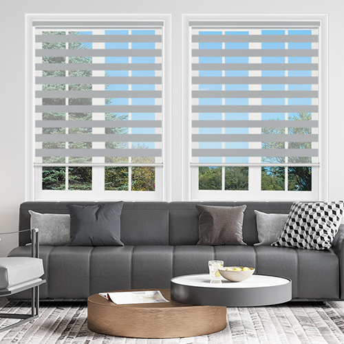 Illumine Silver Grey Dual Shade Lifestyle Day & Night Blinds