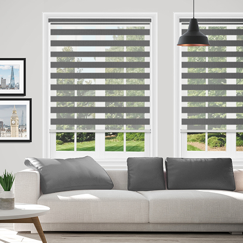 Muse Grey Dual Shade Lifestyle Day & Night Blinds