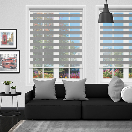 Muse Light Grey Dual Shade Lifestyle Day & Night Blinds