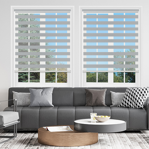 Verve Silver Grey Dual Shade Lifestyle Day & Night Blinds
