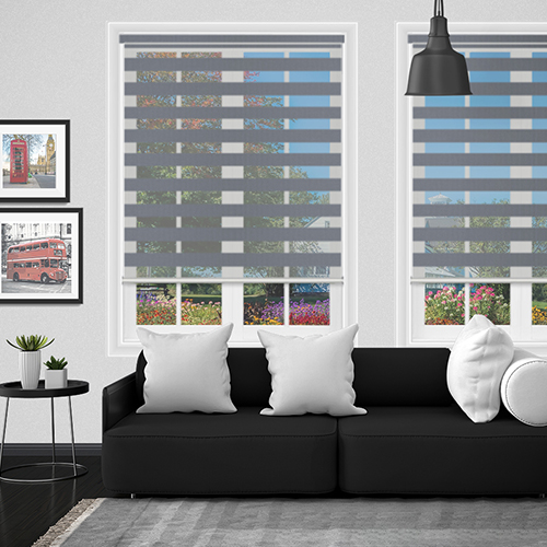 View Slate Grey Dual Shade Lifestyle Day & Night Blinds