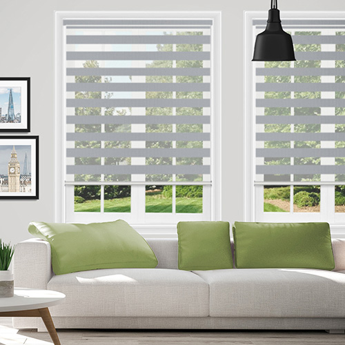 Lustre Silver Dual Shade Lifestyle Day & Night Blinds