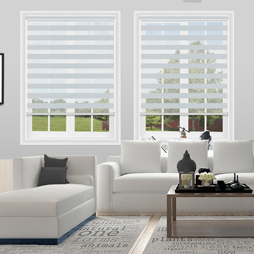 Lustre White Dual Shade Lifestyle Day & Night Blinds