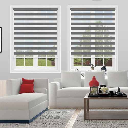 Sundown Charcoal Dual Shade Lifestyle Day & Night Blinds