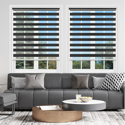 Vision Black Dual Shade Lifestyle Day & Night Blinds