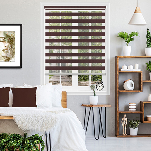 Vision Walnut Dual Shade Lifestyle Day & Night Blinds