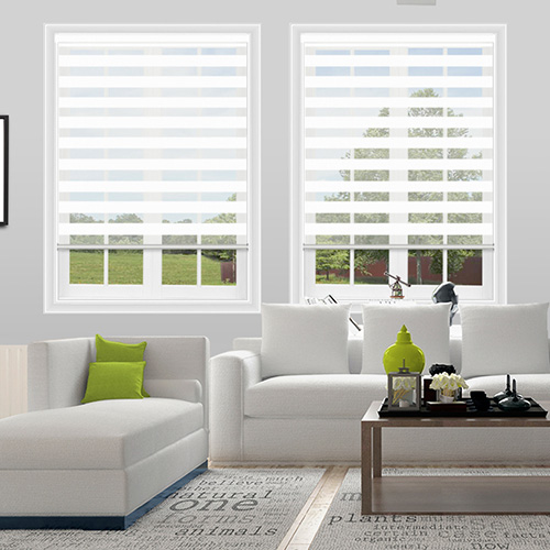 Vision White Dual Shade Lifestyle Day & Night Blinds
