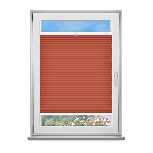 Kana Merlot Dimout Pleated Lifestyle Fit to Frame Blinds