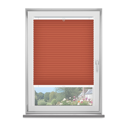 Kana Merlot Dimout Pleated Lifestyle Fit to Frame Blinds