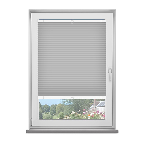 Kana Obsidian Black Dimout Pleated Lifestyle Fit to Frame Blinds