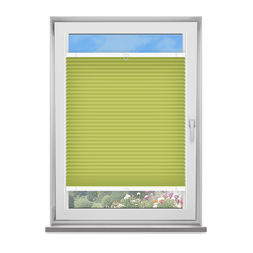 Scandi Olive Dimout Pleated Lifestyle Fit to Frame Blinds