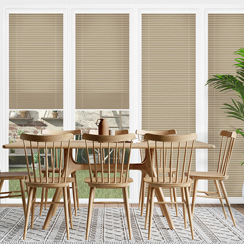 Clic No Drill Leto Beige Lifestyle INTU Pleated Blinds