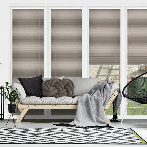 Clic No Drill Leto Grey Lifestyle INTU Pleated Blinds