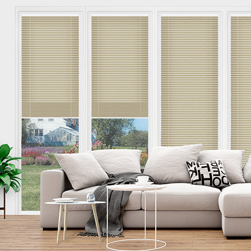 Clic No Drill Leto Sand Lifestyle INTU Pleated Blinds
