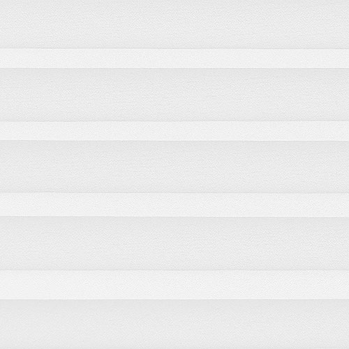 Clic No Drill Leto White INTU Pleated Blinds
