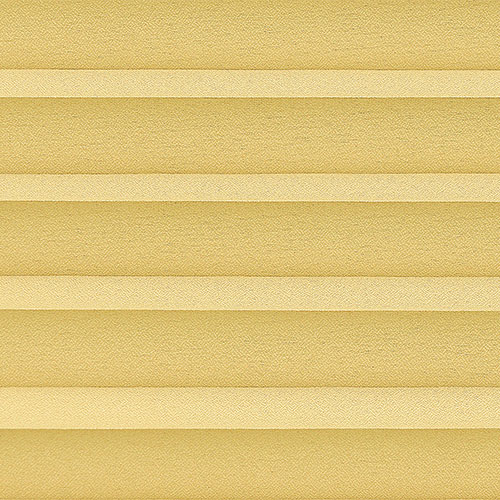 Clic No Drill Leto Yellow INTU Pleated Blinds