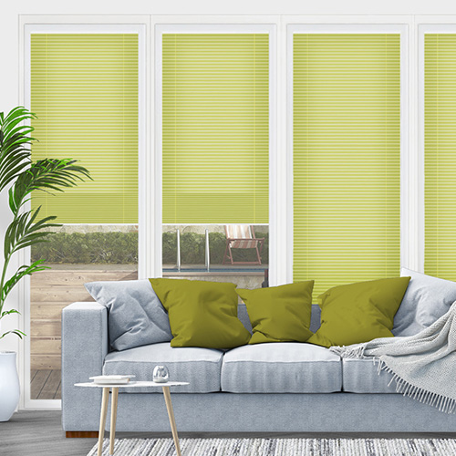 Clic No Drill Apollo Lime Lifestyle INTU Pleated Blinds
