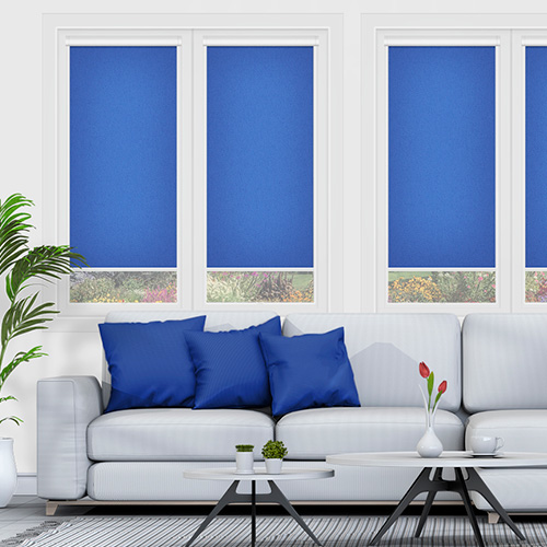 Carnival Cobalt Dimout Lifestyle INTU Roller Blinds