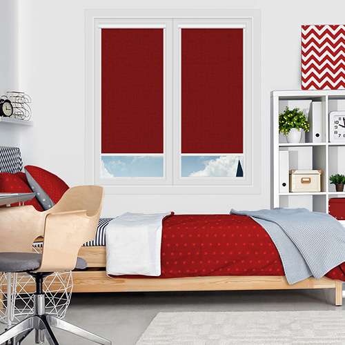 Iona Blockout Cherry Lifestyle INTU Roller Blinds