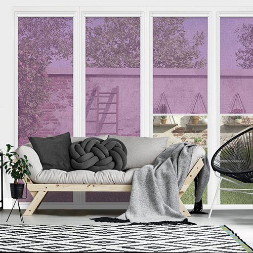 Voile Grape Lifestyle INTU Roller Blinds