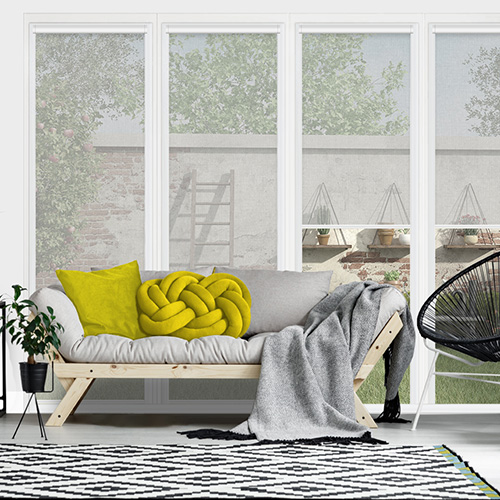 Voile White Lifestyle INTU Roller Blinds