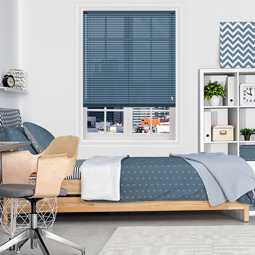 Electra Blue 25mm Aluminium Lifestyle New Blinds