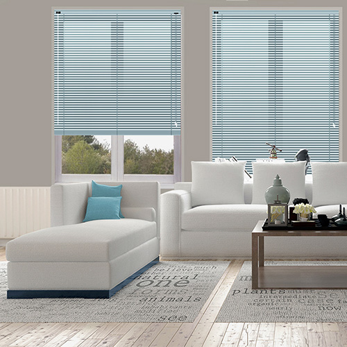 Pastel Blue 25mm Aluminium Lifestyle New Blinds