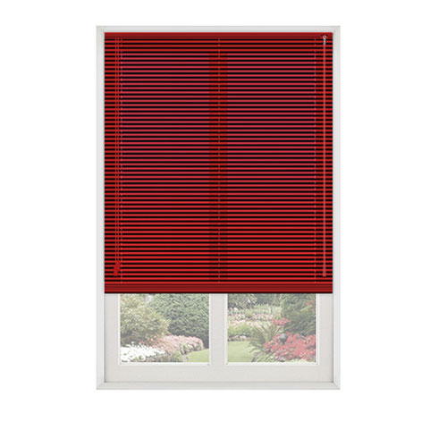 Primary Red 25mm Aluminium Lifestyle New Blinds