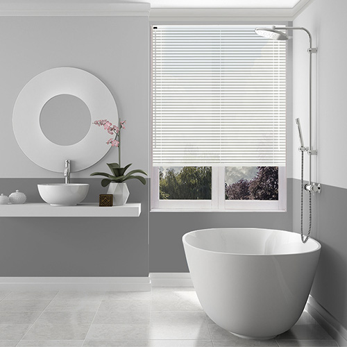 White Filtra 25mm Aluminium Lifestyle New Blinds