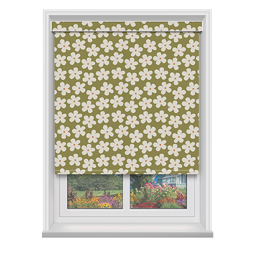 Daisy Khaki with Cassette Lifestyle New Blinds