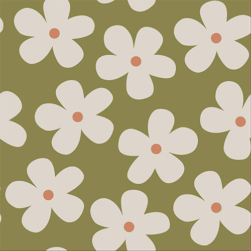 Daisy Khaki with Cassette New Blinds