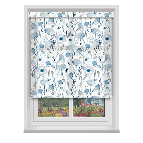 Ginkgo Inky Blue with Cassette Lifestyle New Blinds