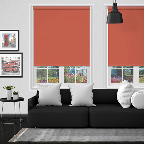 Electric Polaris Terracotta Blockout Lifestyle New Blinds