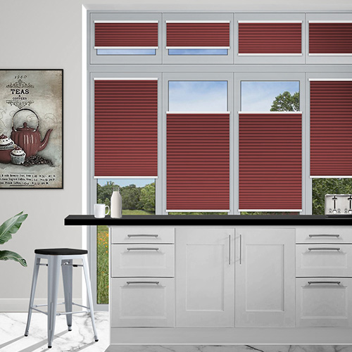 Duopleat Blackout Red Top Down Bottom Up Lifestyle New Blinds