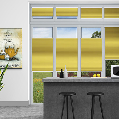 Duopleat Blackout Yellow Top Down Bottom Up Lifestyle New Blinds