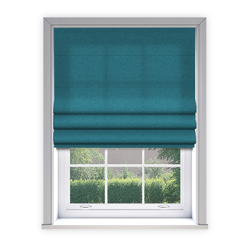 No Drill Oxley Teal Dimout Lifestyle New Blinds