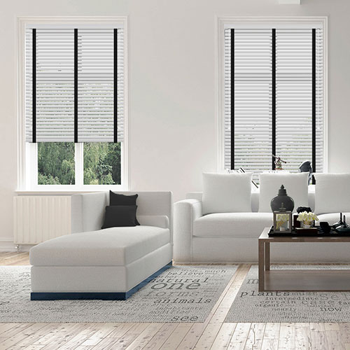 35mm White & Black Tape Lifestyle New Blinds